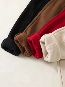 SHEIN 4pcs/Set Baby Boy & Girl Cute Autumn/Winter Casual Versatile Solid Color Elastic Waist Long Pants, All-Match Joggers Multi-Pack - Multicolor - View 5
