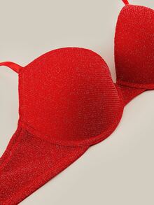 Bralution Women's Solid Color Spaghetti Strap Back Closure Basic Everyday Bra - Multicolor - View 2