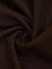 Sweetra CURVE Celana Panjang Wanita Ukuran Plus Warna Cokelat Vintage Berlipit dengan Kaki Lebar, Potongan yang Menjuntai dan Memperindah Bentuk Tubuh - Coffee Brown - View 3