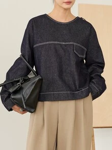 DAZY Women Denim Tops - Blue - View 7