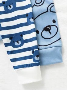 4PCS Baby Boys Pajamas - Multicolor - View 7