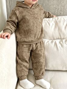 Baby Boys Infant Hooded Sweatshirt & Sweatpants Casual Comfortable Set - Multicolor - View 1
