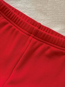 SHEIN Vintaside Kids 2件組幼女運動衫與內搭褲套裝，可愛甜美白色紅草莓印花，毛絨長袖小立領加厚款，適合戶外冬季秋季假期，舒適保暖拉鍊設計 - 白色 - 查看 6