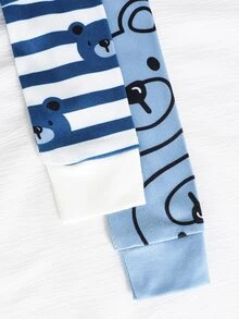 4PCS Baby Boys Pajamas - Multicolor - View 4