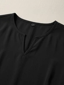 SHEIN 女款梭織休閒度假風秋季洋裝 - 黑色 - 查看 5