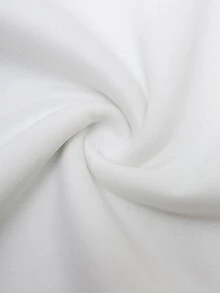 Manfinity ZONE917 男士寬鬆時尚街頭風復古創意嘴唇宗教天使油畫印花 - 白色 - 查看 4