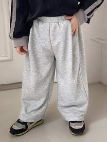 DAZY 男嬰休閒彈性腰鬆管褲幼兒 - 淺灰色 - 查看 4