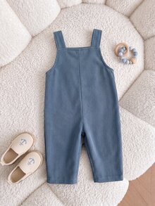 Newborn Baby Cartoon Pattern Casual Daily One-Piece Long Pants - Royal Blue - View 8