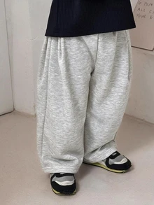 DAZY 男嬰休閒彈性腰鬆管褲幼兒 - 淺灰色 - 查看 1