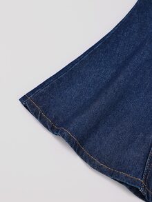 GlowEve Women's Single-Breasted Casual Daily Denim Jacket - Blue - View 5