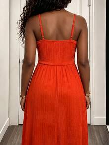 Glyssa Women Long Dresses - Orange - View 2