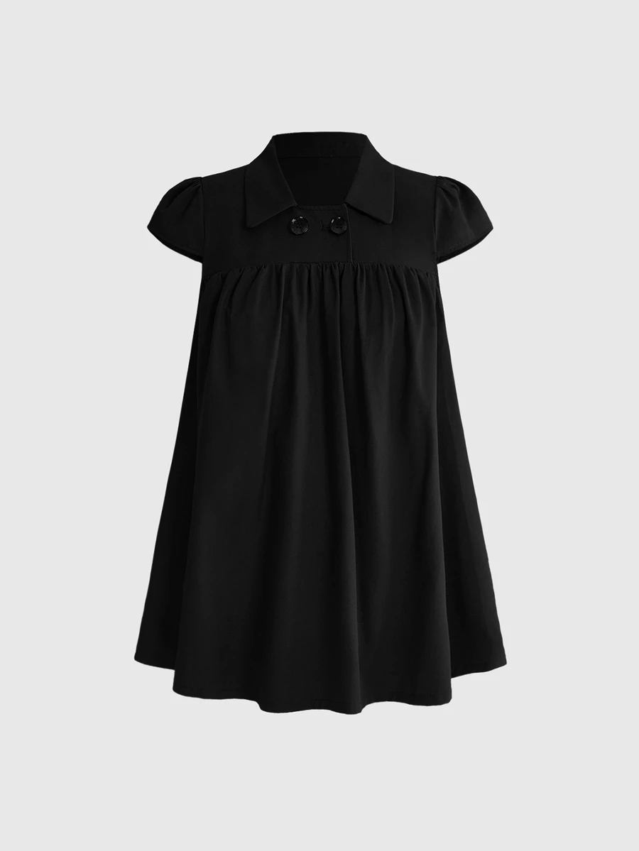 ROMWE Kawaii Early Autumn Vintage Preppy Peter Pan Collar A-Line Loose ...