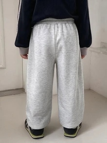 DAZY 男嬰休閒彈性腰鬆管褲幼兒 - 淺灰色 - 查看 5