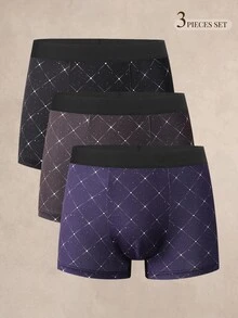 EverLounge Men's Printed Boxer Briefs (3-Pack) - Multicolor - View 1