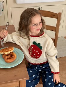 Dazy Kids Young Girls Sweaters - Apricot - View 1