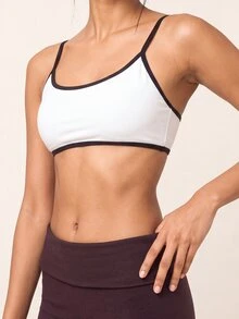 SHEIN BAE Set Olahraga Kasual Sehari-hari untuk Wanita: Atasan Camisole dan Celana Panjang dengan Kombinasi Warna - Bold Plum - View 8