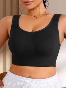 SHEIN Seamless Textured Plus Size Women's Wire-Free Bra Blind Box Style - Multicolor - View 8
