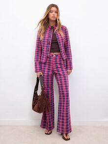 Nöista New Chinese Style Striped Jacket - Pink - View 4