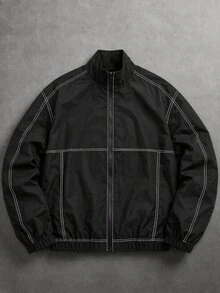 Manfinity Roghcode Chaquetas y abrigos para hombre - Negro - Ver 3