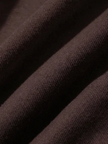 Dazy Plus 純色撞色網紗娃娃風可愛套頭短袖T恤 春夏秋季 - 棕色 - 查看 5