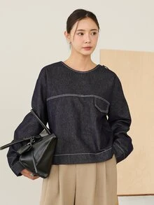 DAZY Women Denim Tops - Blue - View 3