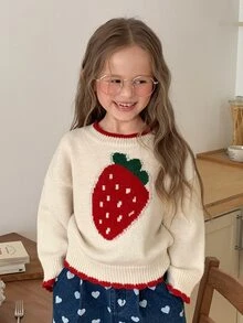 Dazy Kids Young Girls Sweaters - Apricot - View 6