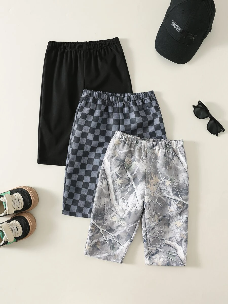 3PCS Baby Boys Bottoms - Black - View 1