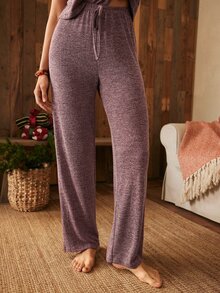 Lullawish Women's Comfortable Tank Top And Drawstring Waist Long Pants Pajama Set - Rusty Rose - View 5