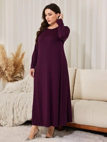 Lacomfia طقم نسائي من قطعتين كارديجان بأكمام طويلة وياقة دائرية بنقشة زهور، كاجوال بسيط وعملي للاستخدام اليومي، خريف/شتاء، لون برغندي، مقاسات كبيرة - عنابي اللون - مشاهدة 3