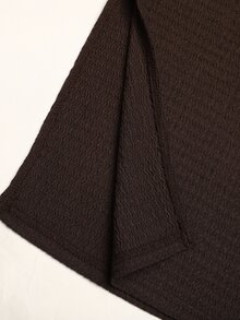 SHEIN 青少年女孩純色長袖運動衫與緊身褲休閒日常套裝 - 棕色 - 查看 7