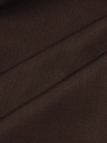 SHEIN Women's Office Commute Party High Waist Wide Leg Pants Gold Floral Metal Buckle Suit Trousers - Brown - View 6