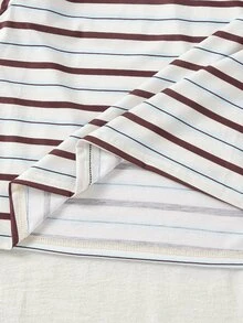Tween Girl Round Neck Long Sleeve Casual Versatile T-Shirt - Brown - View 6