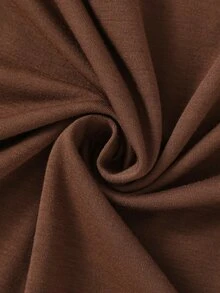 Tween Girl Round Neck Long Sleeve Casual Versatile T-Shirt - Brown - View 7