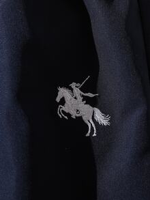 SHEIN 2件組小男孩紳士套裝，波點長袖襯衫與西裝長褲，親子穿搭，返校季，正式婚禮生日派對套裝 - 藍色 - 查看 8