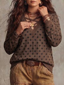 SHEIN LUNE Women's Casual Contrast Color Plus Size Sweatshirt, Autumn/Winter Fall - Multicolor - View 3