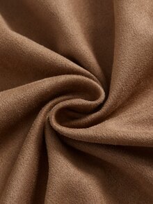 Muvela Women's Brown Suede Lace Skirt - Brown - View 4