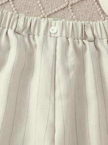 SHEIN Young Boy Solid Color Casual Pants, Suitable For School, Parties, And Various Occasions To Maintain A Fashionable Look Chic For Autumn/Winter - Khaki - View 3