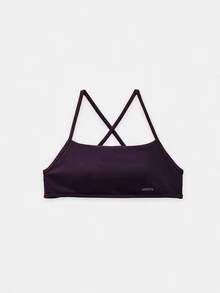 Nöista Sport's Bra With Multiple Straps On Back - Mauve Purple - View 5