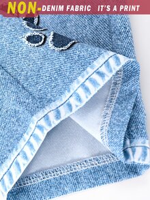 SHEIN Teen Girls Fall Clothes Fashionable Versatile Solid Color Cargo Pants, Fall, Casual, Minimalist, Bac - Baby Blue - View 5