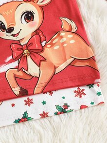 4件組女童睡衣 - 紅色 - 查看 6