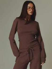 MUSERA سويترات نسائية - بني - مشاهدة 1