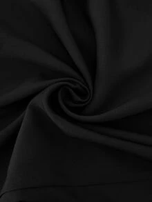 Elaquor Plus Size Women's Solid Color Casual Versatile Everyday Travel Long Pants Fall - Black - View 7