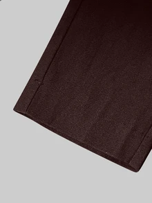Balvessa Autumn Commute High Waist Cigarette Pants, Double-Breasted Design, Drape Cropped Suit Pants, Versatile Women's Trousers - Rust Brown - View 3