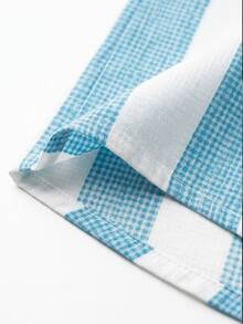 Manfinity Homme Men's Striped Casual Versatile Daily Wear Long Sleeve Shirt - Blue - View 3