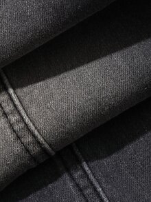 FRIFUL Women's Casual Flare Jeans With Pocket And Eyelet Lace-Up Design - Dark Grey - View 11