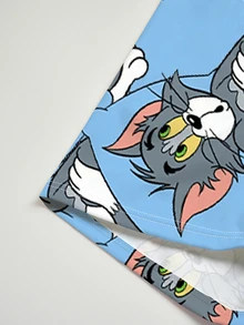 Notgurli TOM & JERRY X SHEIN 男士印花時尚四角內褲（2件組） - 彩色 - 查看 4