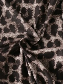 SHEIN 青少年女孩高腰寬腿喇叭褲 黑色 萬聖節秋季風格 秋季穿搭 - 黑色 - 查看 5