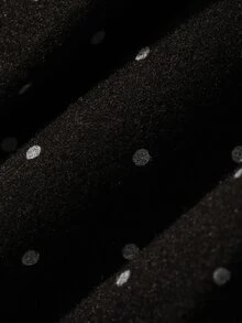 Dazy Kids (Gadis Muda) Rok Pendek Lipit Motif Polkadot yang Lucu - Hitam - View 6
