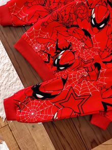 Young Boys Loose Fit Casual Comfortable Long Sleeve Sweatshirt And Pants 2 Pieces Set, Suitable For Autumn/Winter - Multicolor - View 5