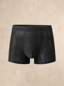 Manfinity Underwear&Sleepwear Basics 7pcs Men's Letter Waistband Casual Boxer Briefs Set - Black - View 3